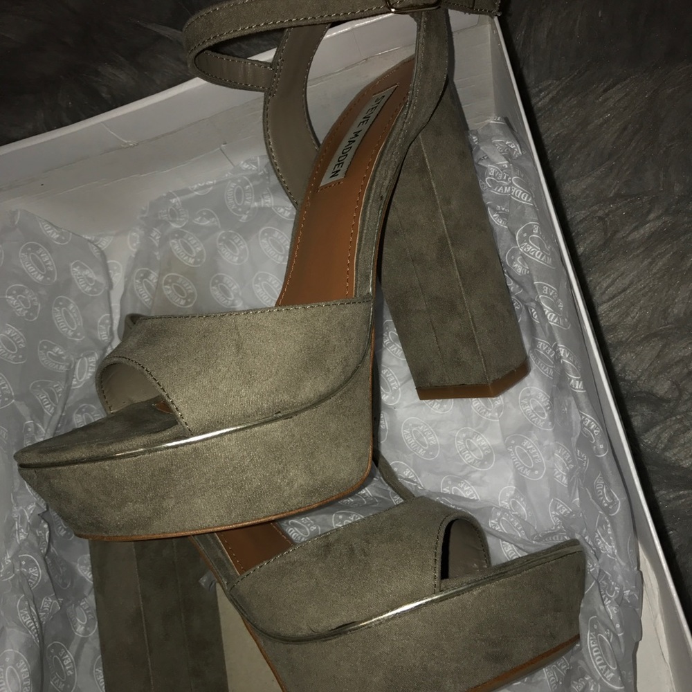 steve madden chunky heels